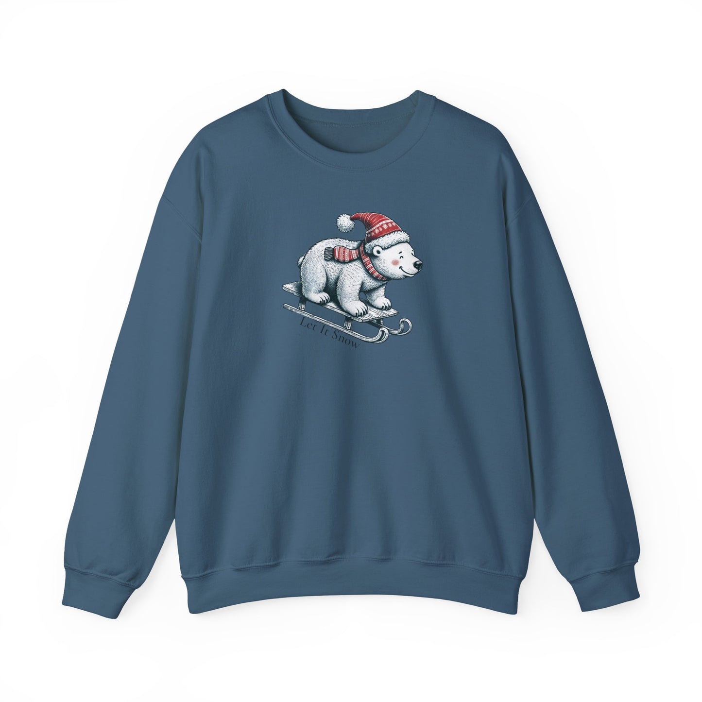 Let It Snow Polar Bear Sweatshirt | Cozy Holiday Pullover