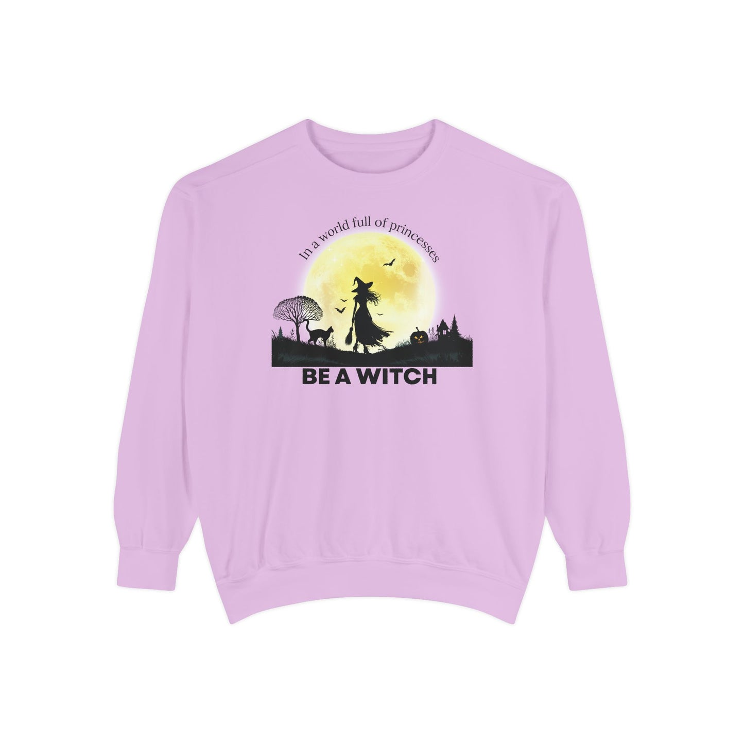 Be A Witch Celestial Moon Pullover | Premium Comfort Colors® Heritage Sweatshirt