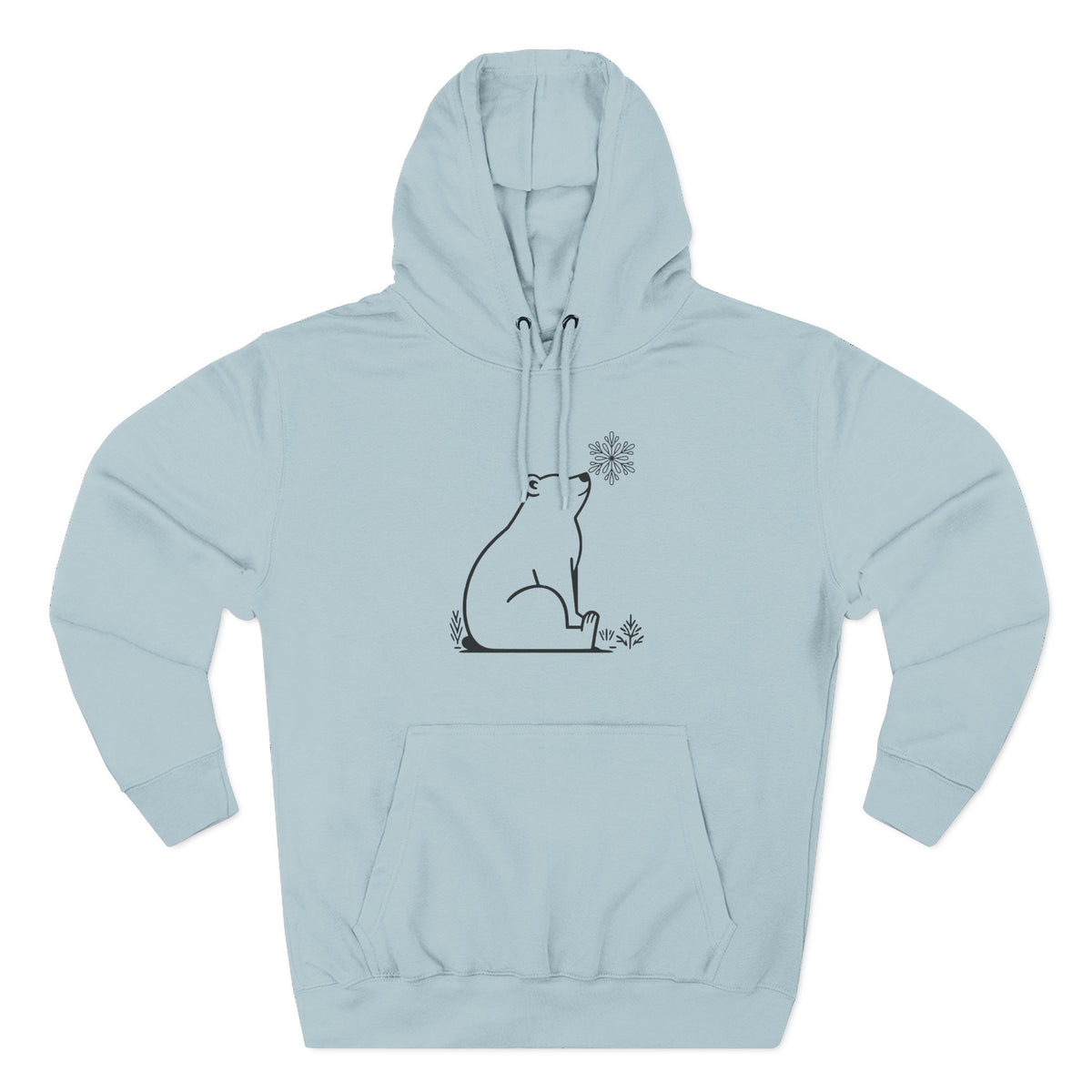 Polar Bear Christmas Hoodie | Minimal Winter Sweatshirt