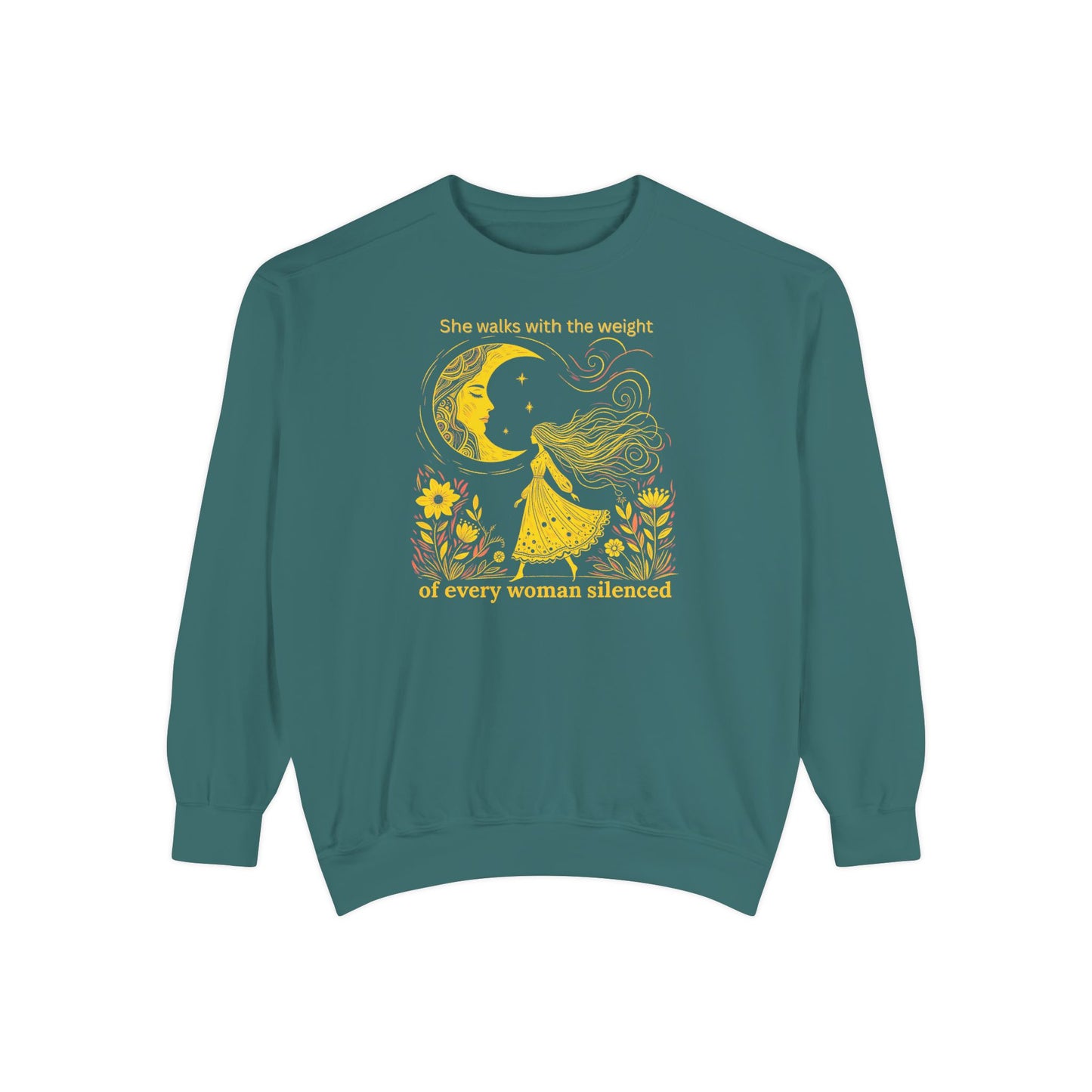 Comfort Colors She Walks With the Weight Sweatshirt