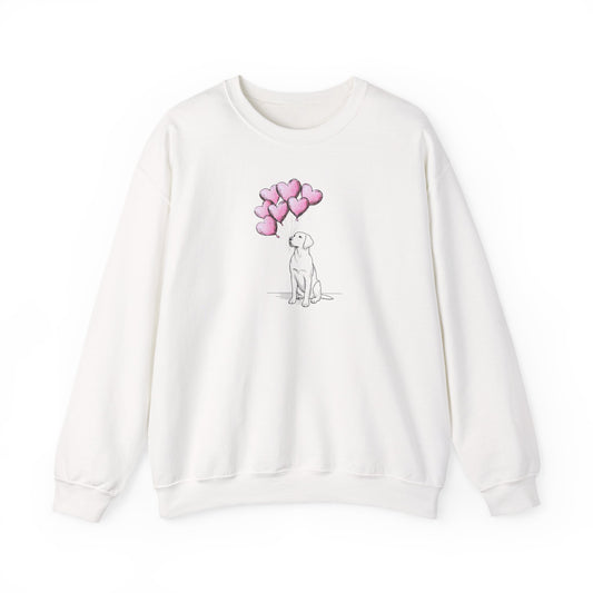 The Heartfelt Bouquet Labrador Retriever Art Sweatshirt | Storybook Den