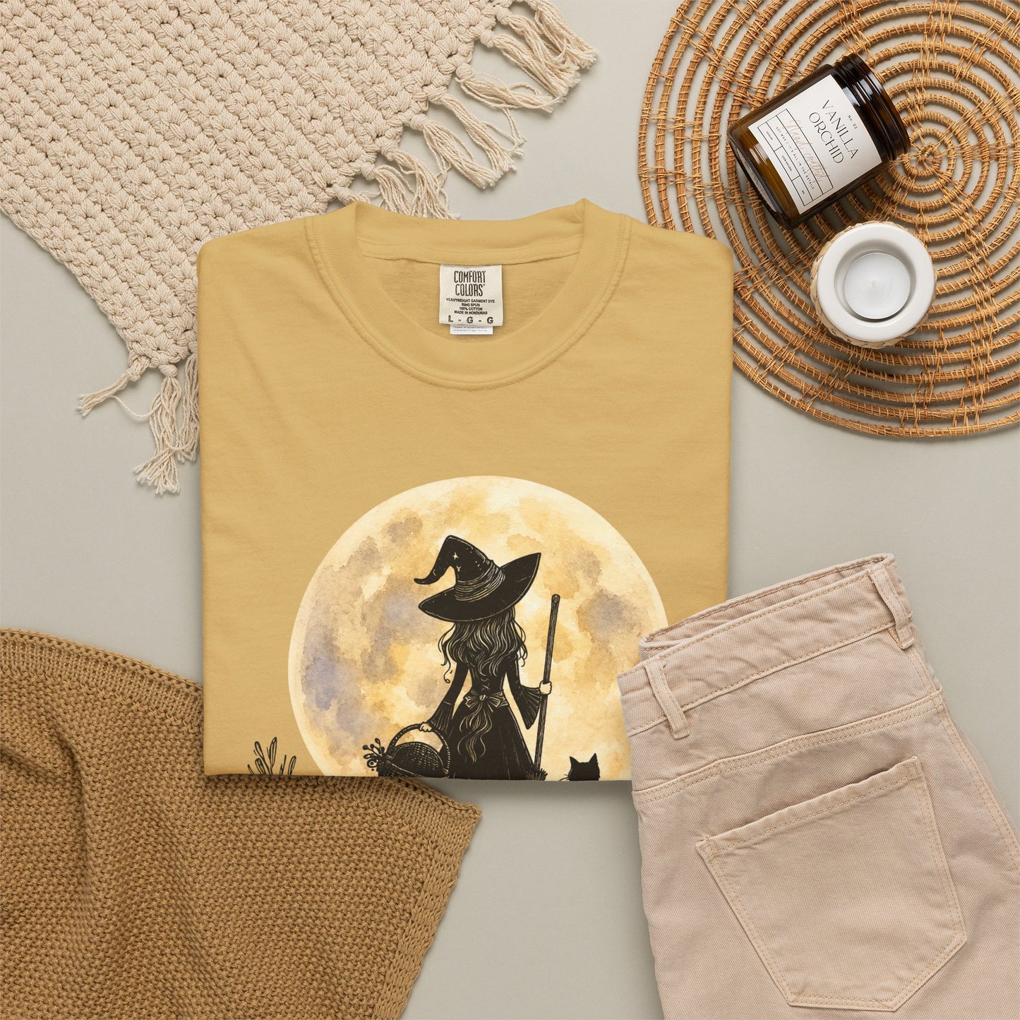 It's a Put on the Hat Kind of Day | Comfort Colors® Witch Graphic T-Shirt