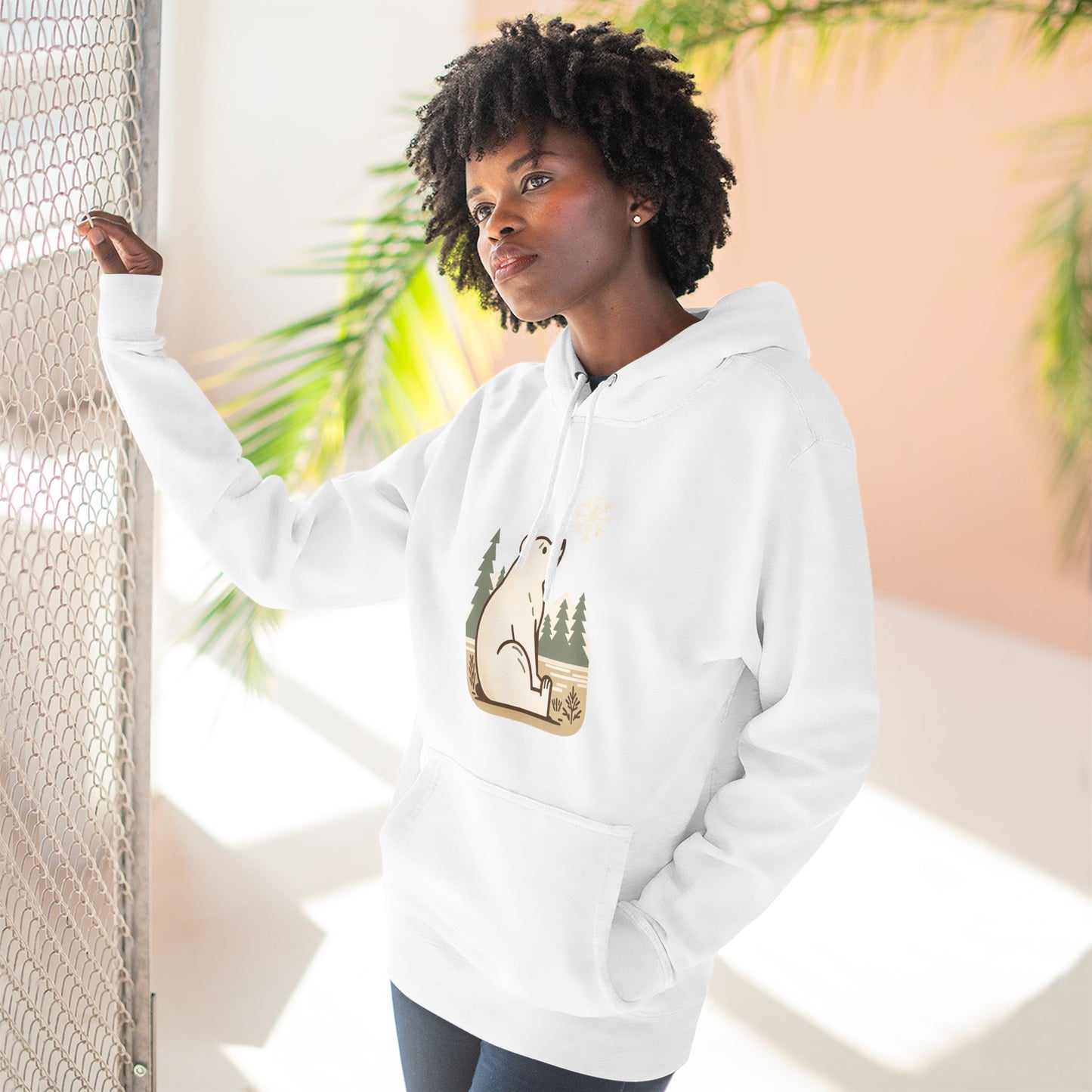 Polar Bear Snowflake Hoodie