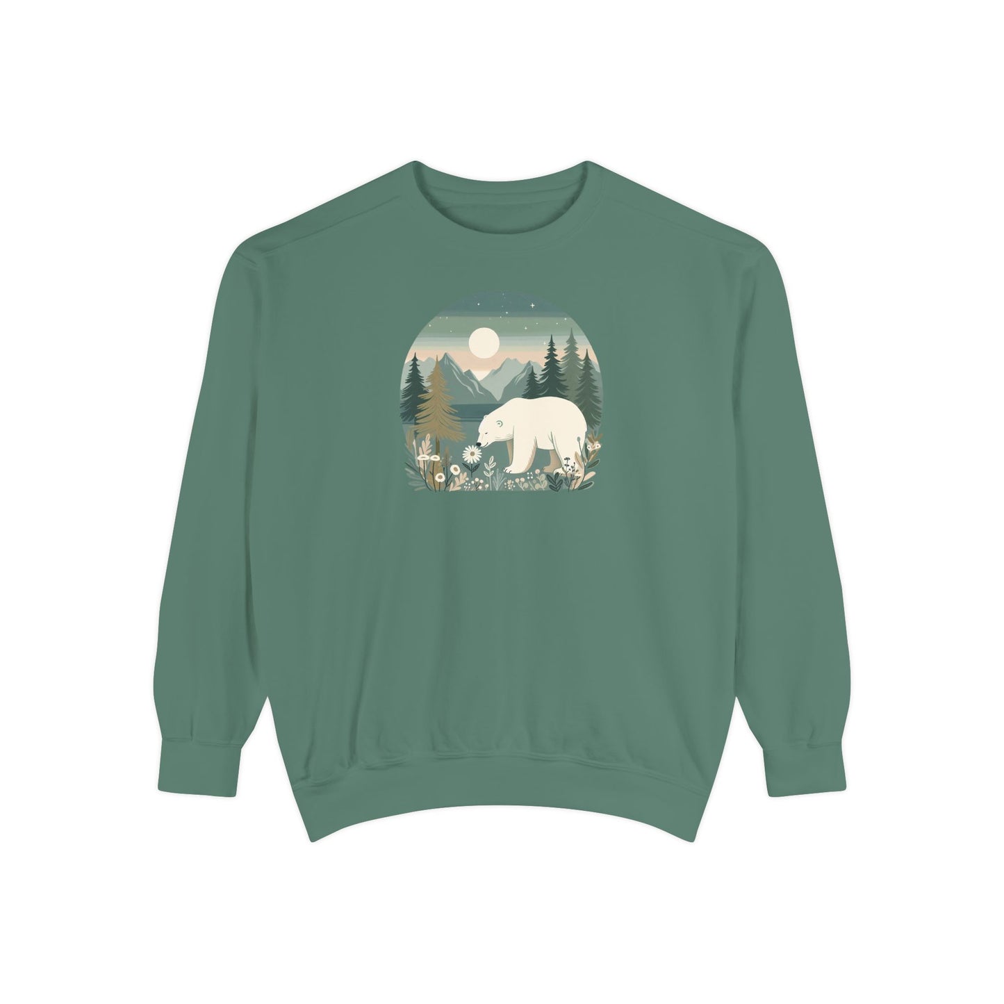 Polar Bear Wilderness Comfort Colors Sweatshirt