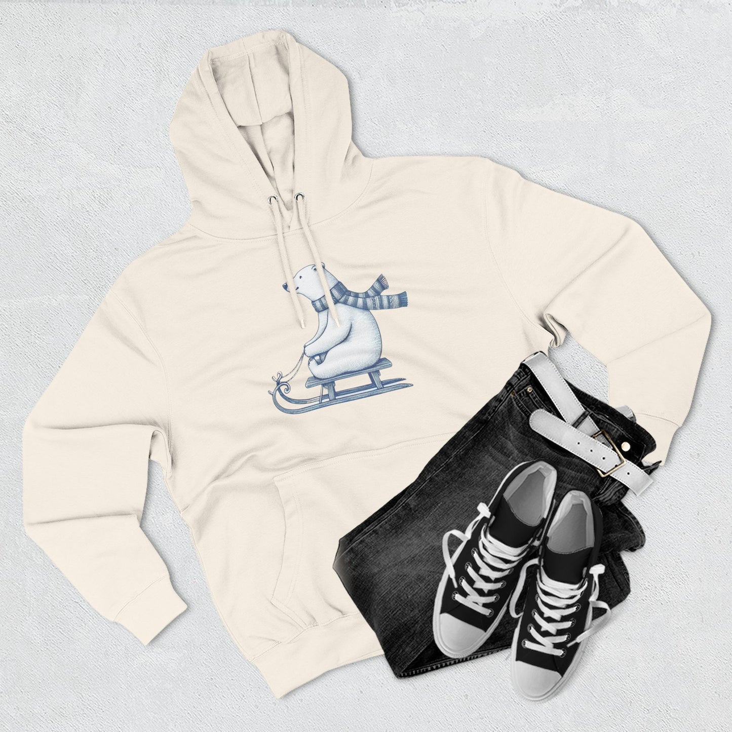 Polar Bear Sledding Hoodie