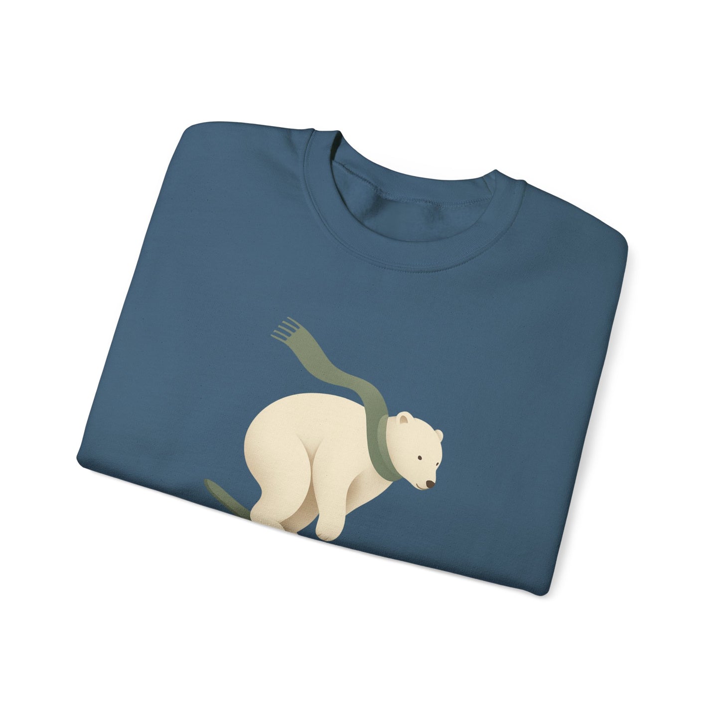 Snowboarding Polar Bear Winter Crewneck