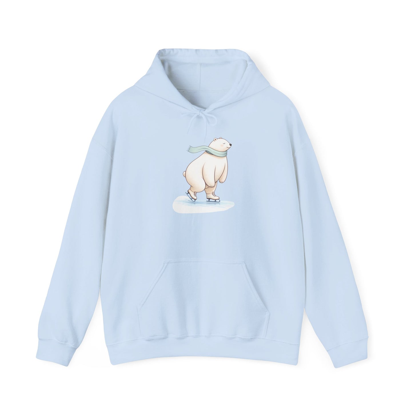 Polar Bear Ice Skating Hoodie