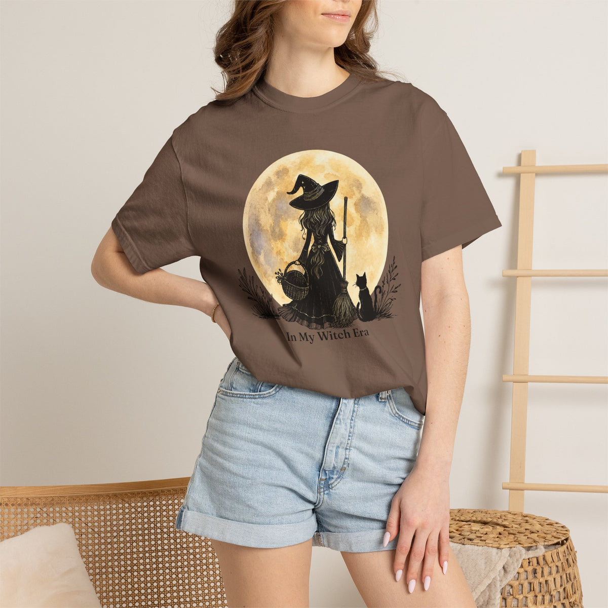 In My Witch Era Graphic Tee | Moon Witch Comfort Colors Shirt