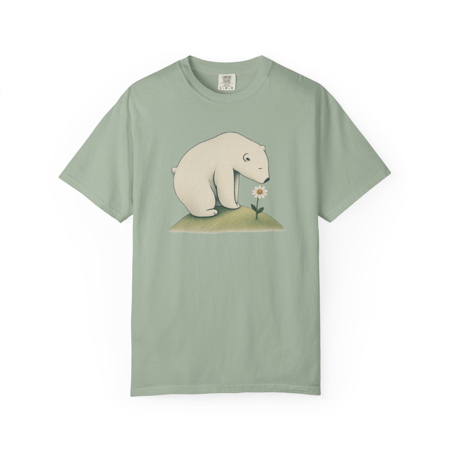 Polar Bear & Daisy Comfort Colors T-Shirt