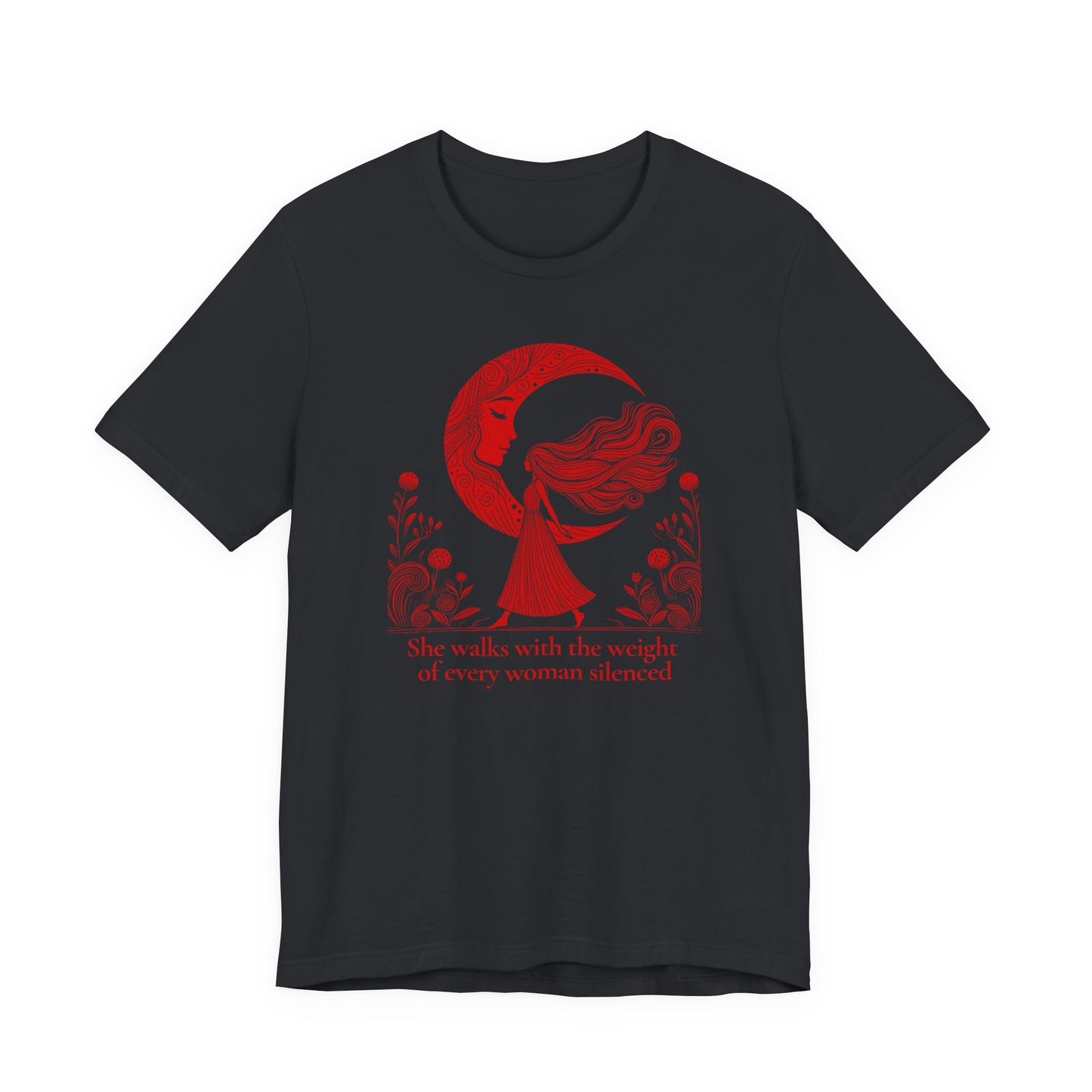 The Weight of Silence Celestial Art T-Shirt | Storybook Den
