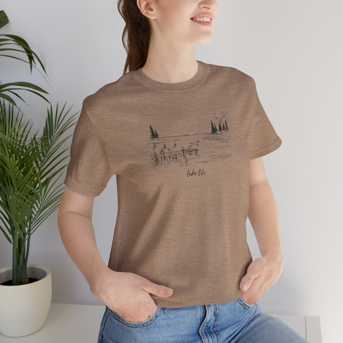 Lake Life Tee | Minimal Nature-Inspired Graphic T-Shirt
