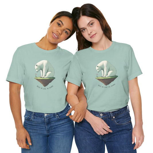 What We Lose, We Mourn – Polar Bear & Daisy T-Shirt