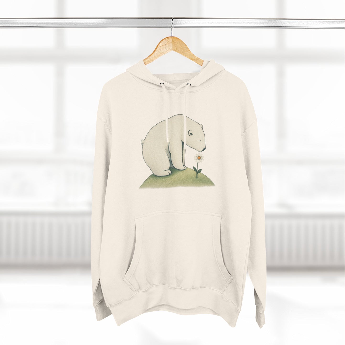 Daisy Day Polar Bear Hoodie