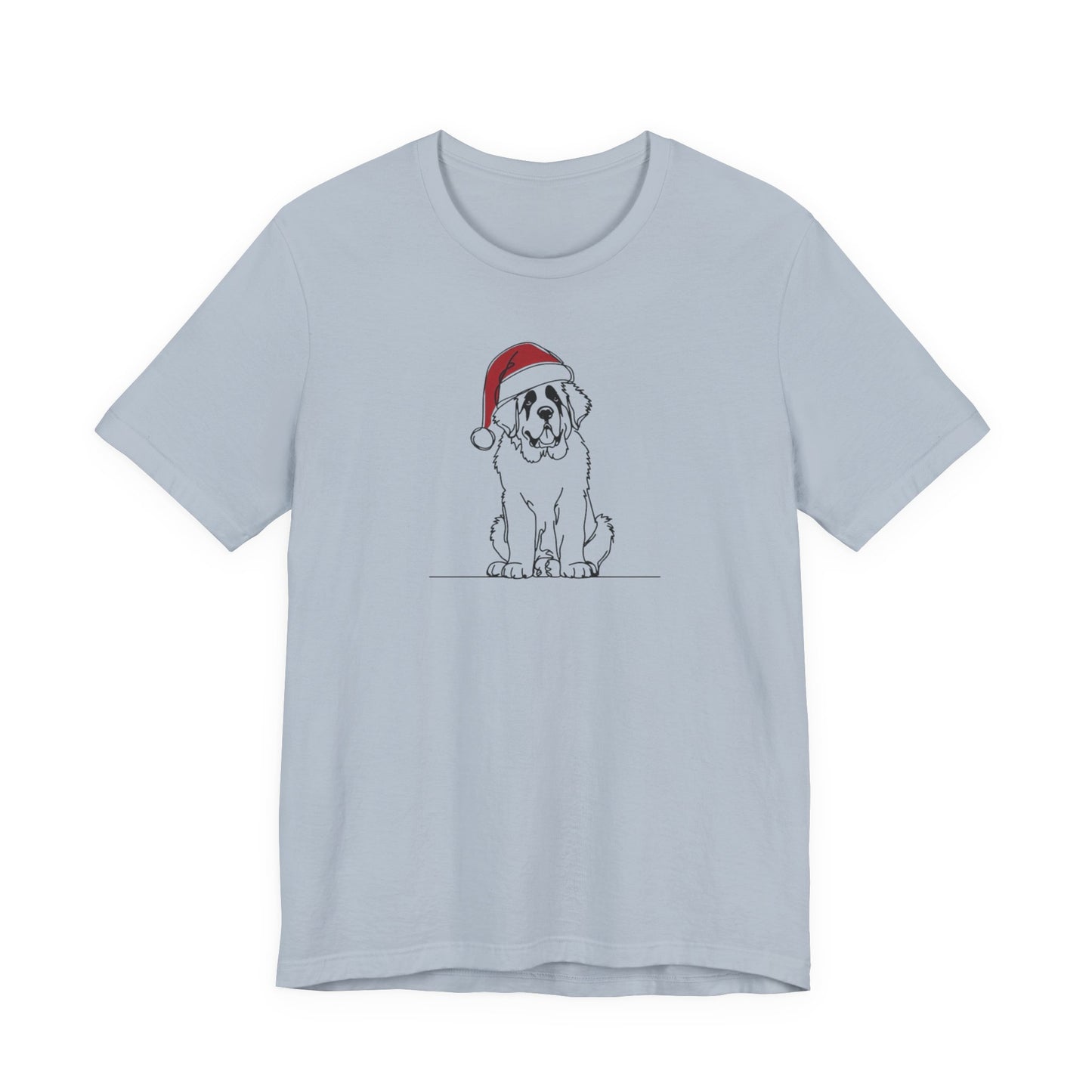 "Santa Bernard" Holiday Sketch Tee | Holiday Den