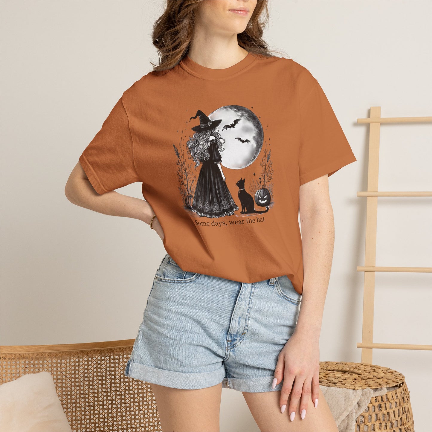 Comfort Colors Halloween Witch Moon Tee