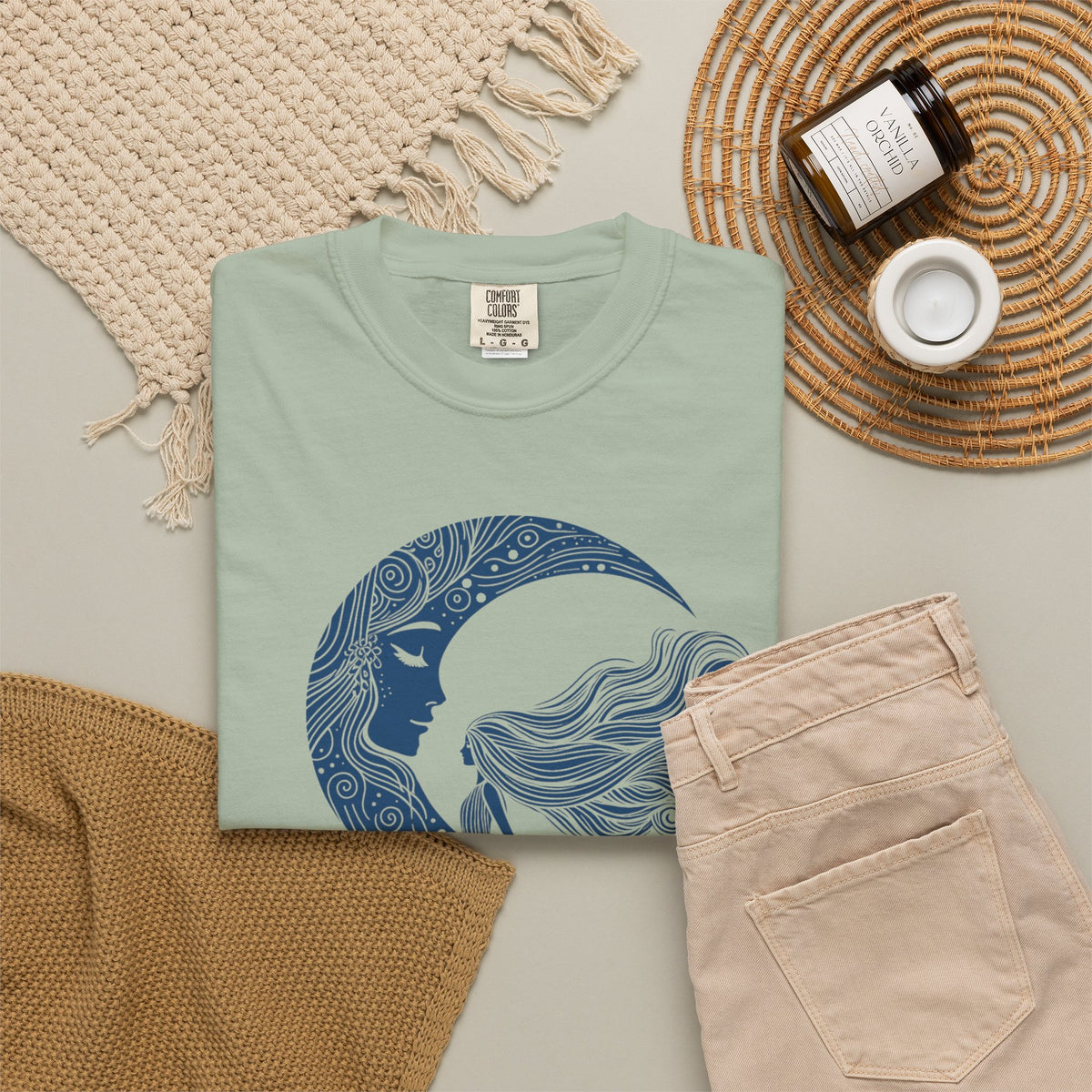 Moon Goddess "She Remembered Who She Was" Comfort Colors T-Shirt