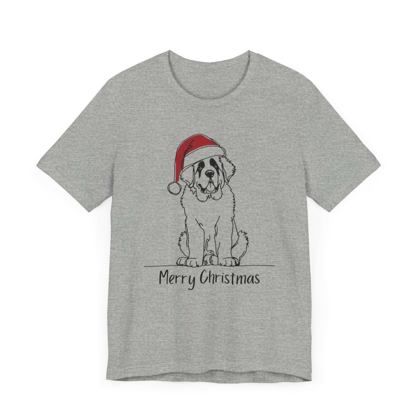 Merry Christmas Saint Bernard Dog Tee - Stompy Paws