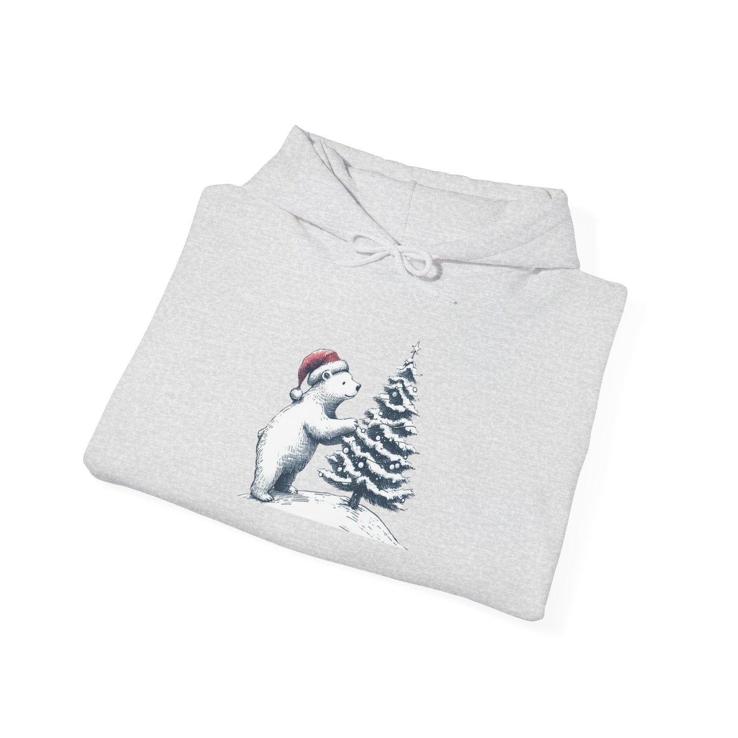 Vintage Polar Bear Christmas Sweatshirt, Cozy Winter Bear Holiday Sweater