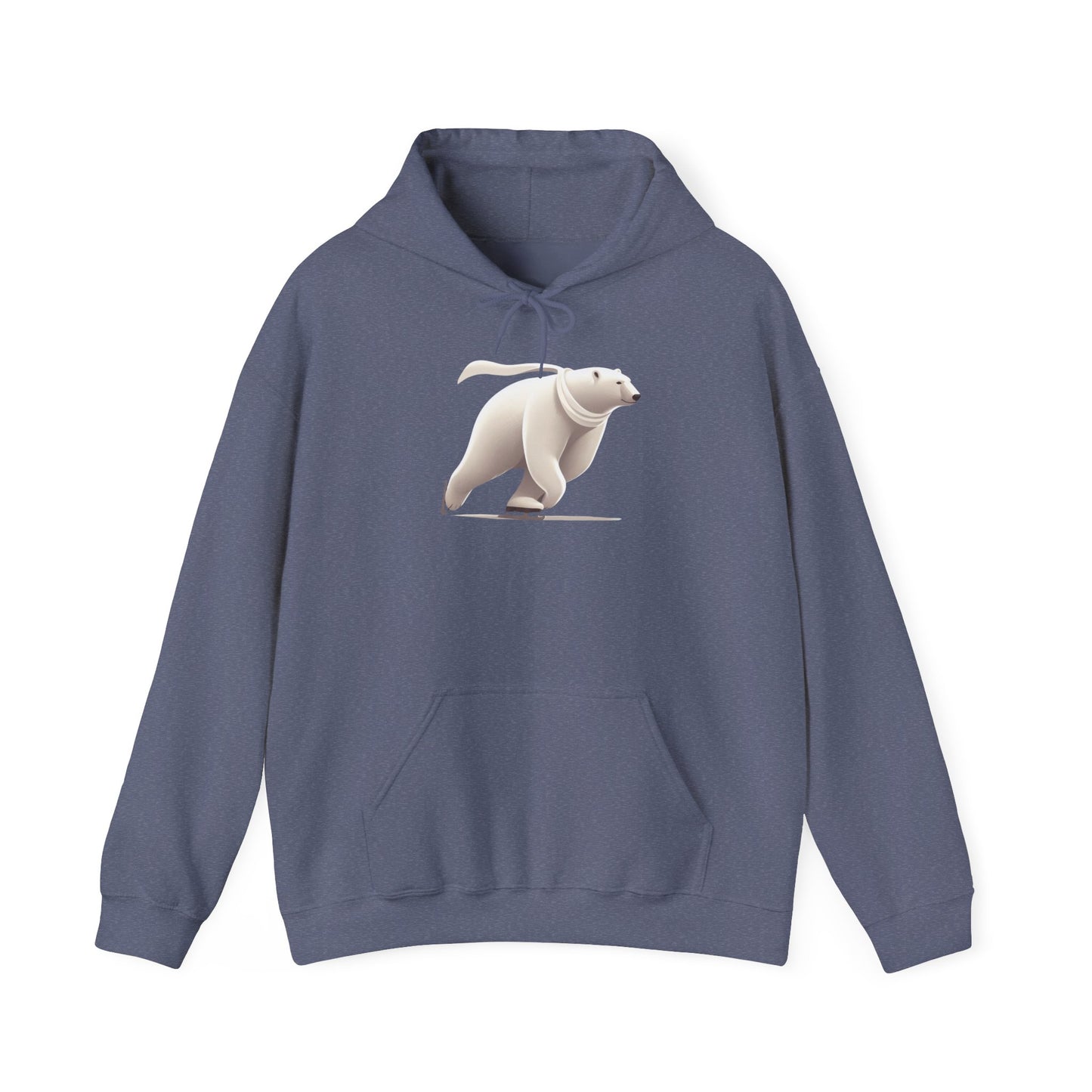 Skating Polar Bear Winter Hoodie
