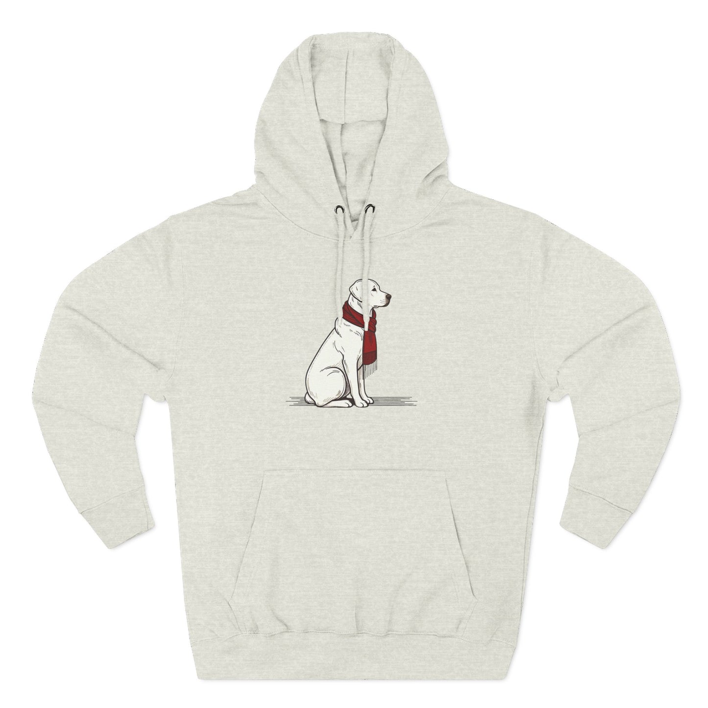Red Scarf Dog Hoodie