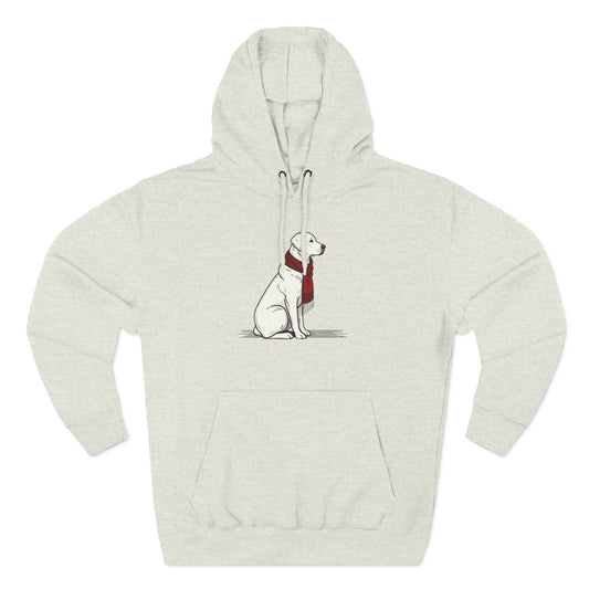 Red Scarf Dog Hoodie