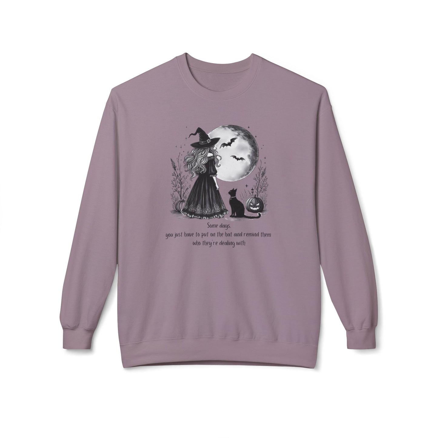 Enchanting Moon Halloween Witch Sweatshirt