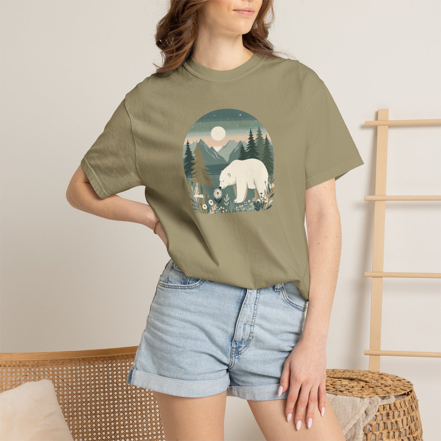 Polar Bear Wilderness Comfort Colors Tee