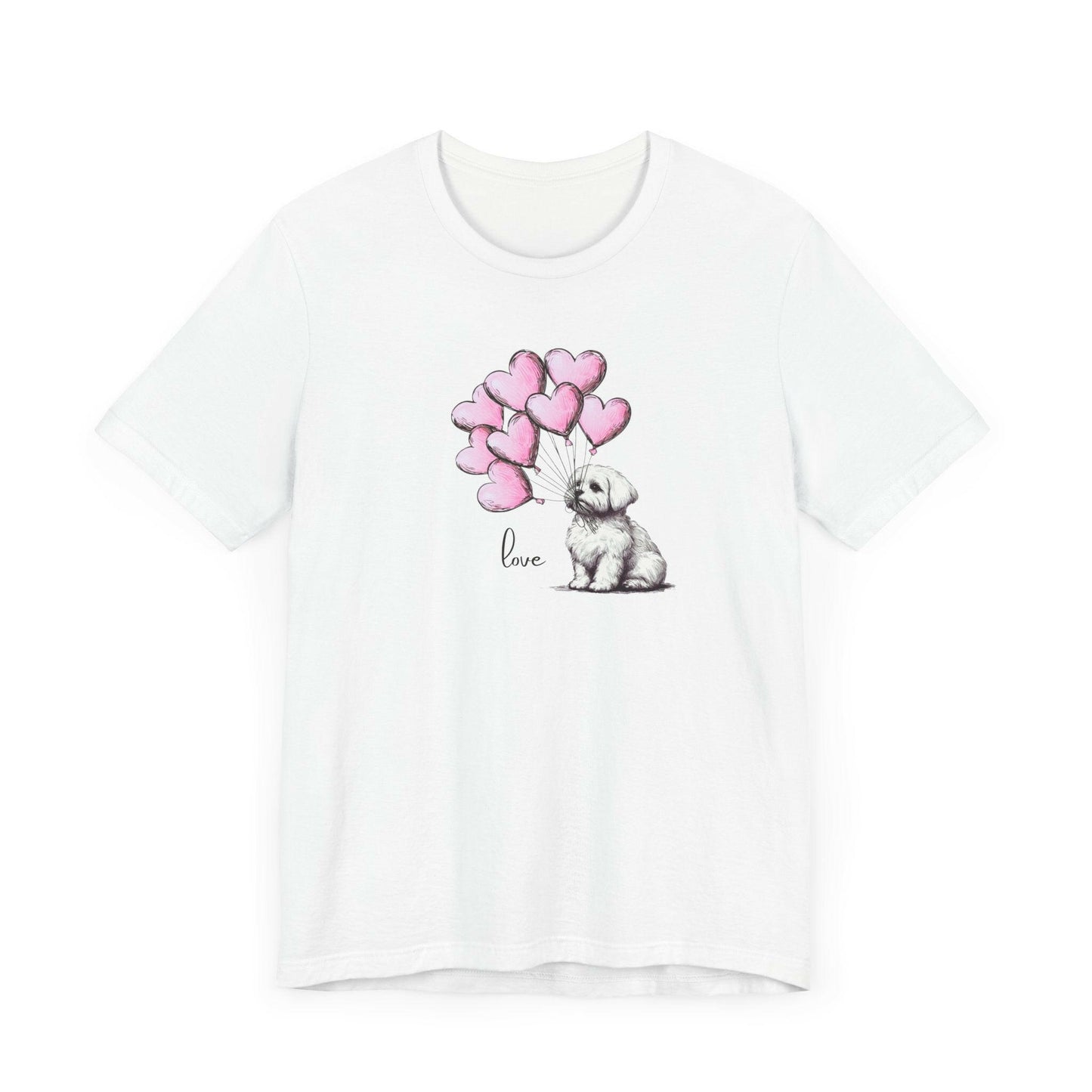 Maltese Dog Balloon Tee - Stompy Paws