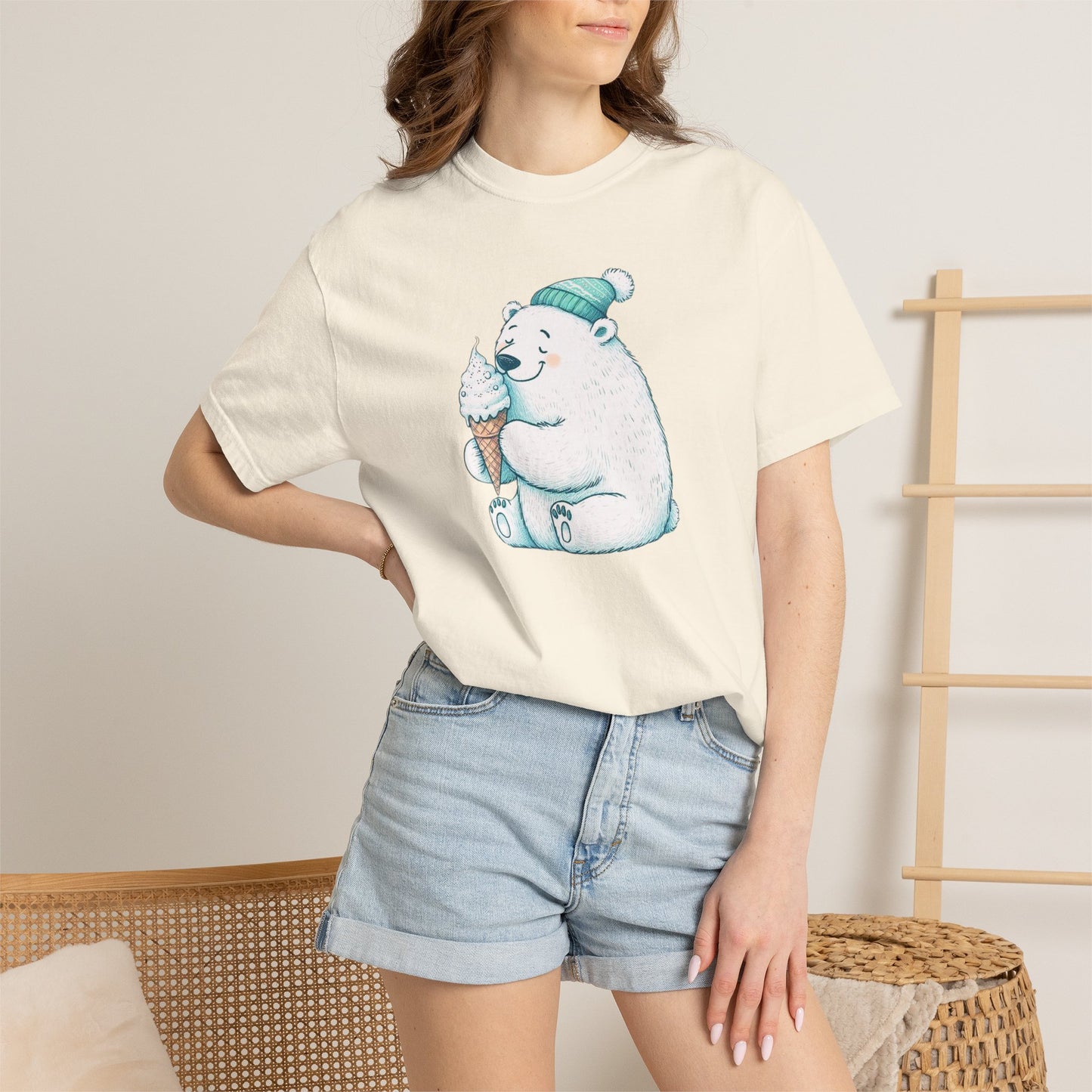 Cozy Cone Polar Bear Comfort Colors Tee
