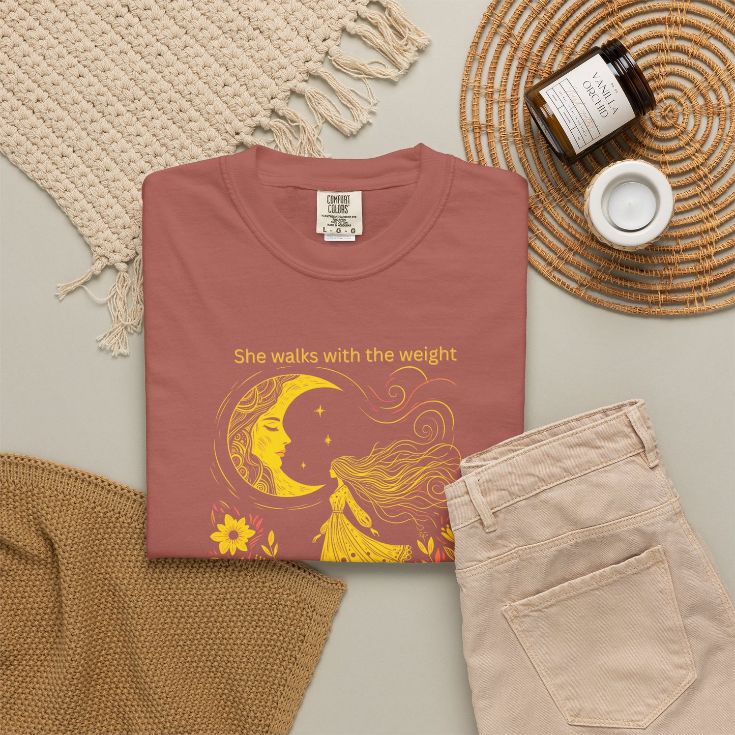Comfort Colors She Walks With the Weight Tee
