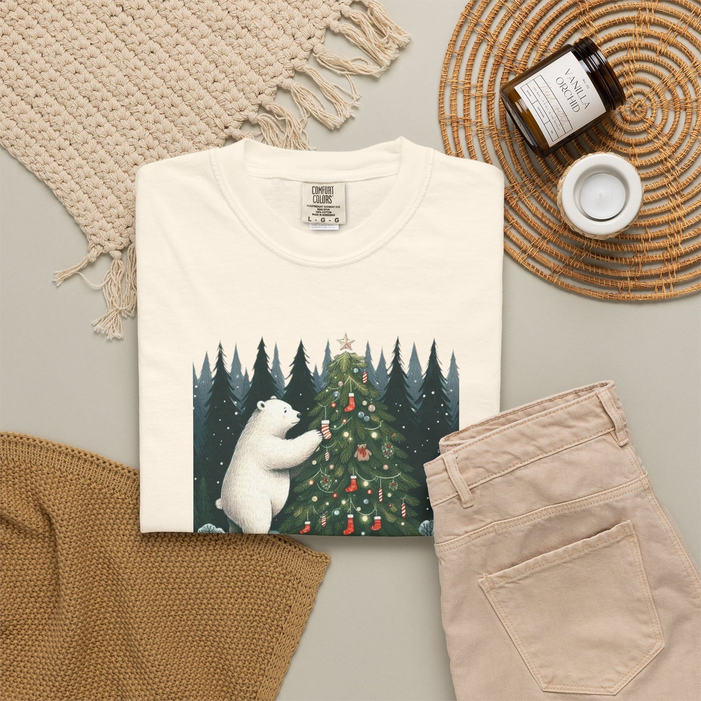 Alpine Christmas Polar Bear Tee