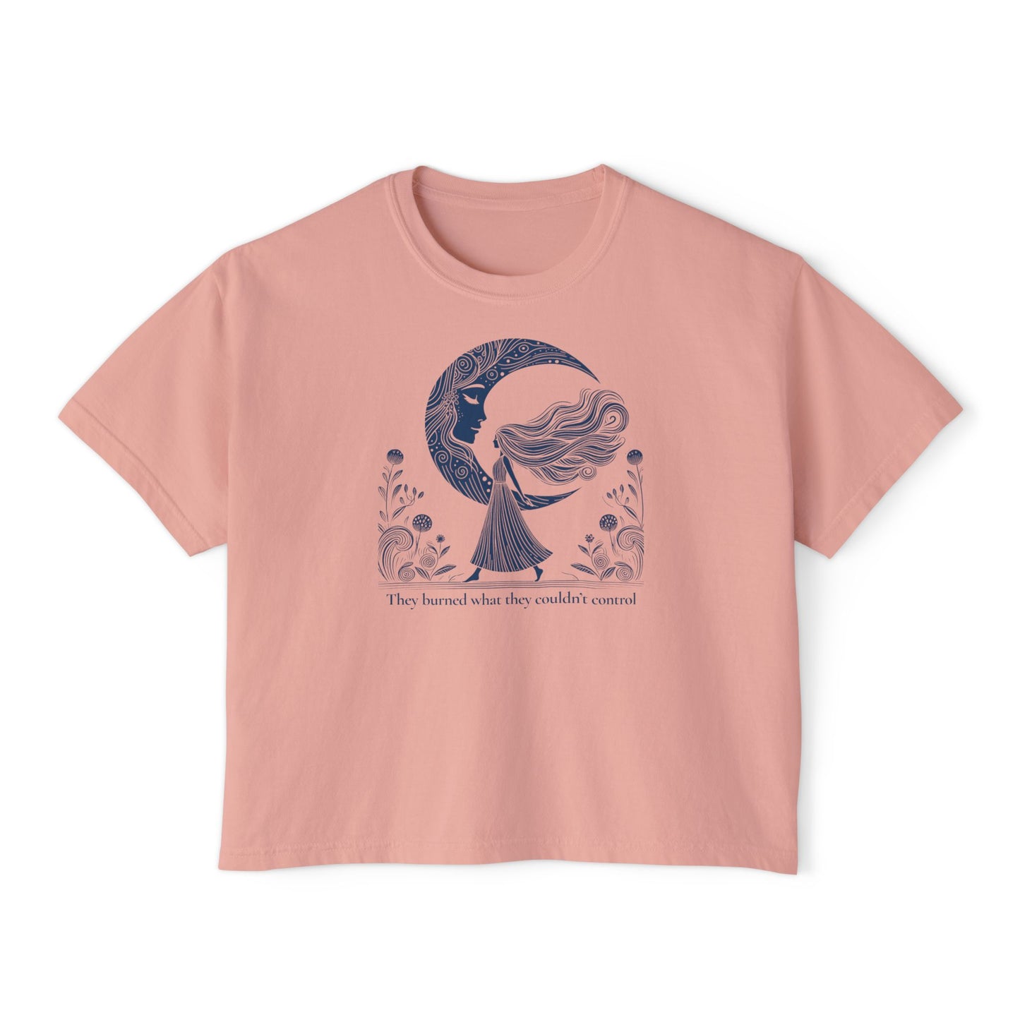 They Burned What They Couldn't Control Tee – Feminist Witch Shirt