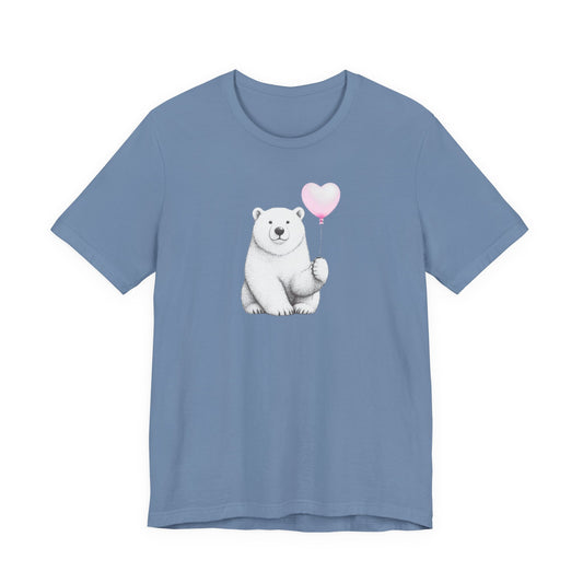 Polar Bear Holding a Balloon Tee