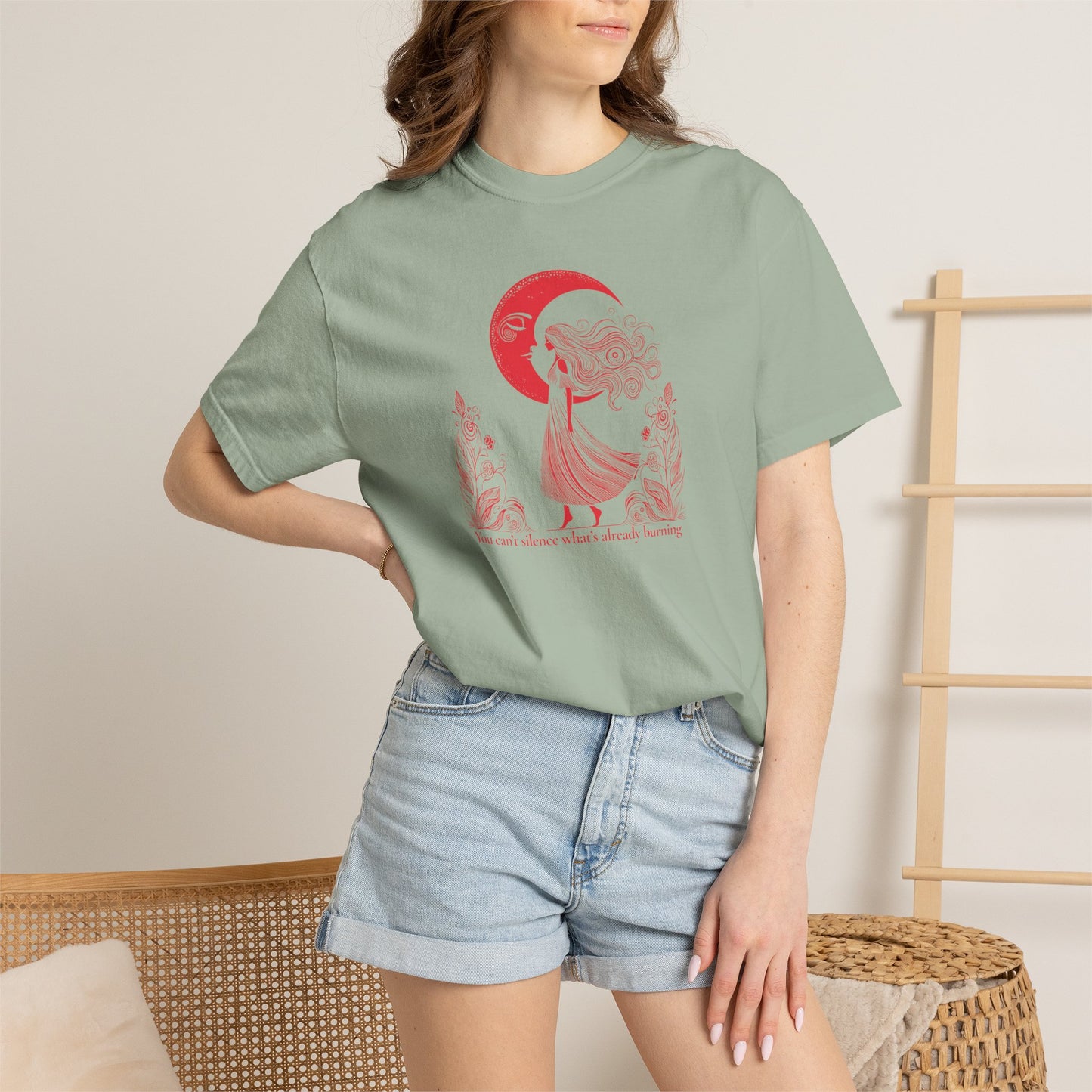 You Can’t Silence What’s Already Burning Comfort Colors Tee