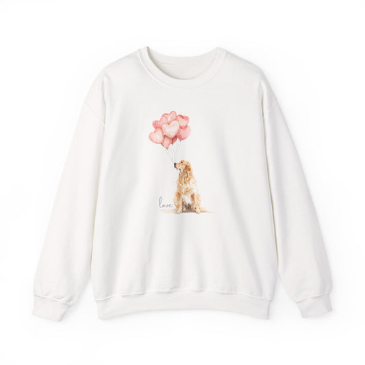The Infinite Affection Golden Retriever Art Sweatshirt | Storybook Den