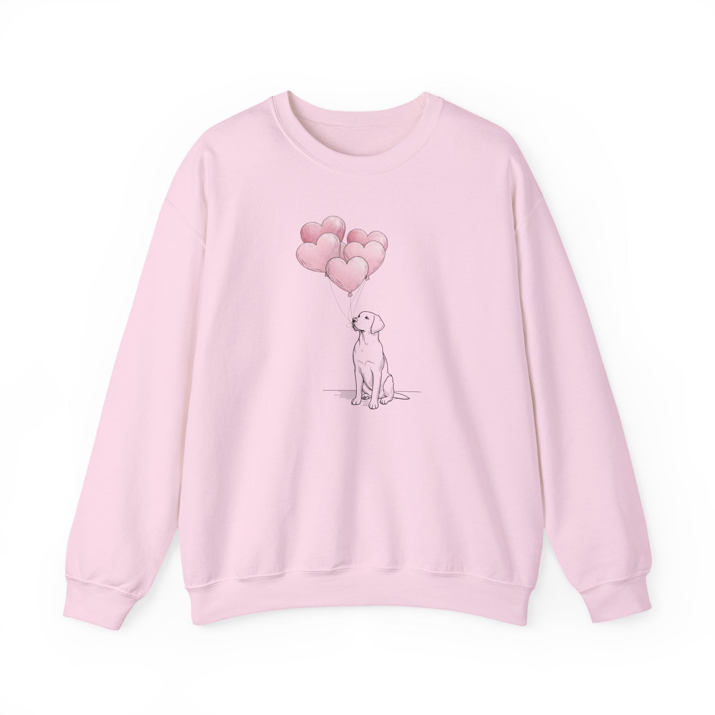 Labrador with Heart Balloons Sweatshirt