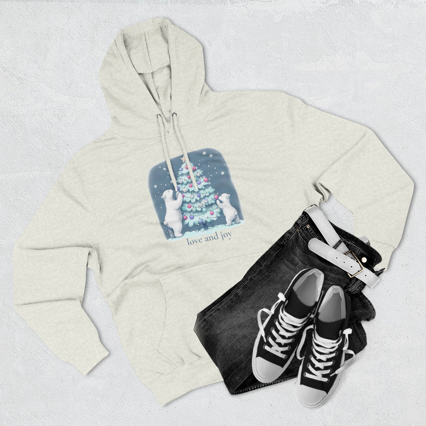 Love and Joy Polar Bears Hoodie