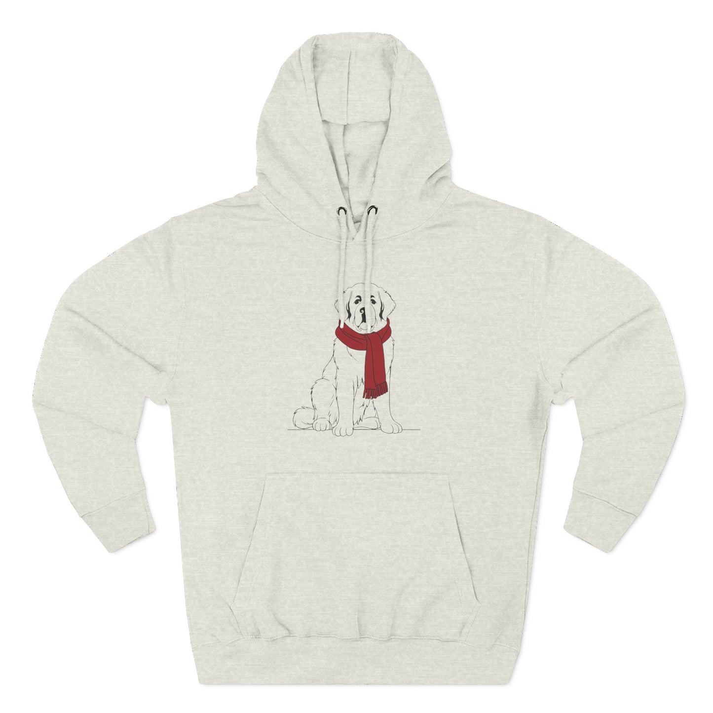 Great Pyrenees Winter Scarf Hoodie