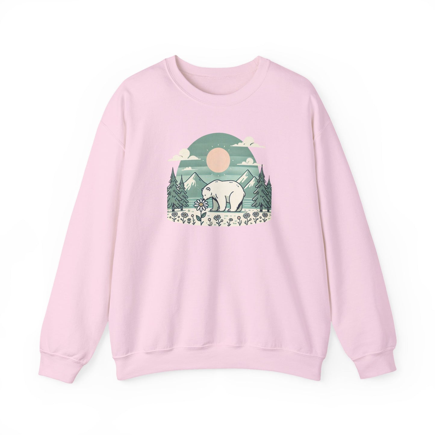 Polar Bear Daisy Sweatshirt