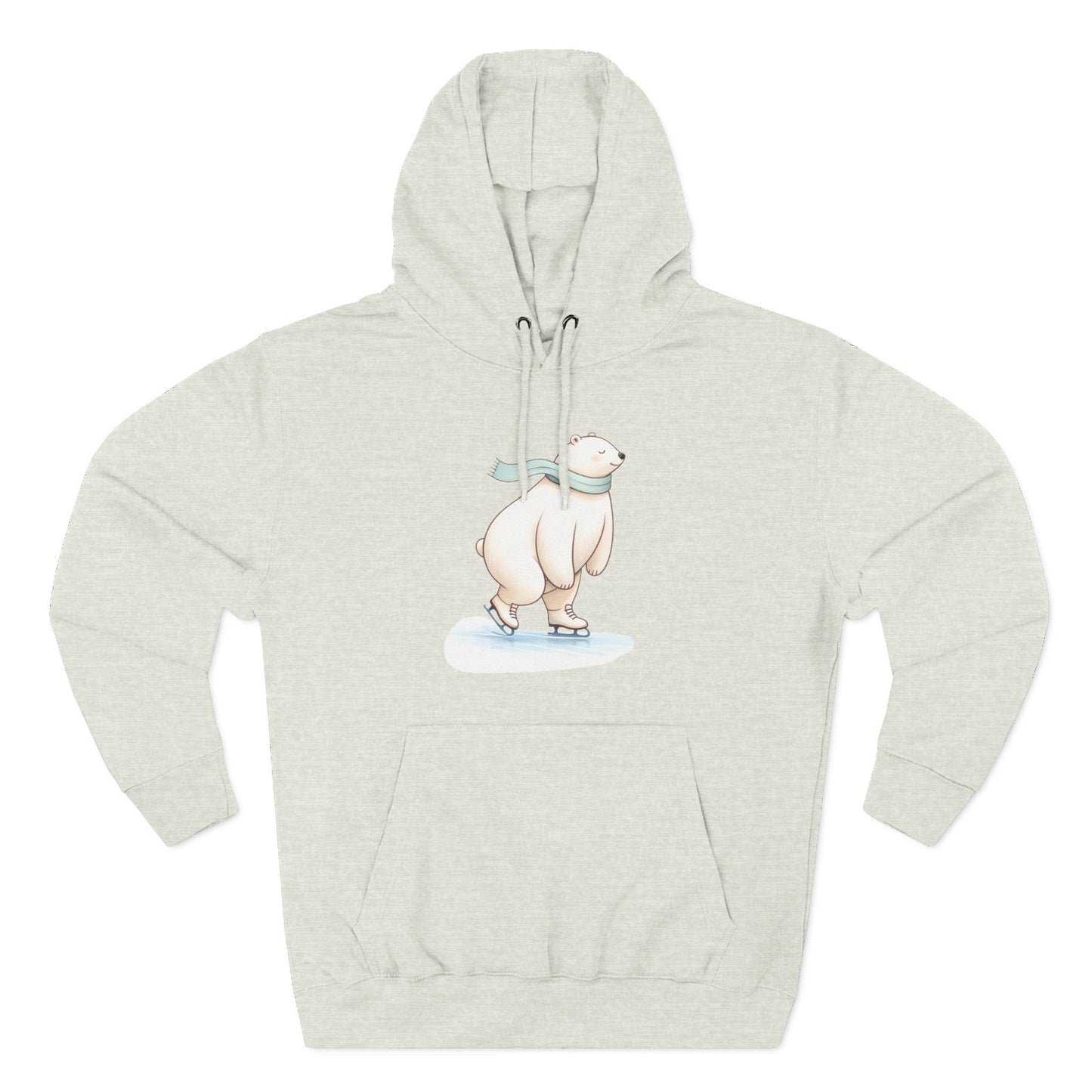 Ice Skating Polar Bear Hoodie